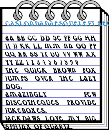 CaslonDadaesqueLeft Regular Font