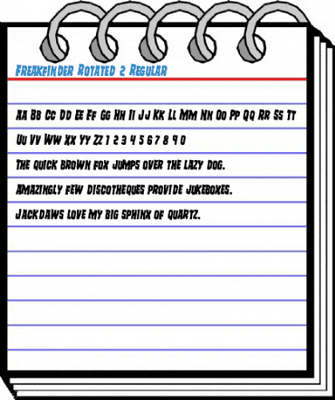 Freakfinder Rotated 2 Font