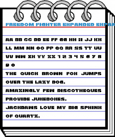 Freedom Fighter Expanded Expanded Font