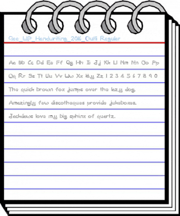 Gee_WP_Handwriting_2016_Outli Font