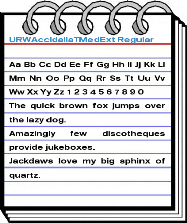 URWAccidaliaTMedExt Regular Font