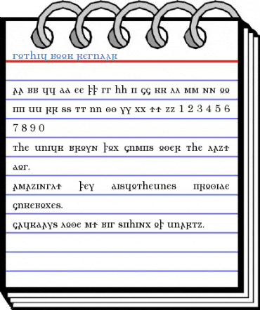 Gothic Book Regular Font
