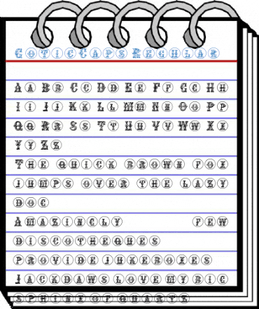 GoticCaps Regular Font