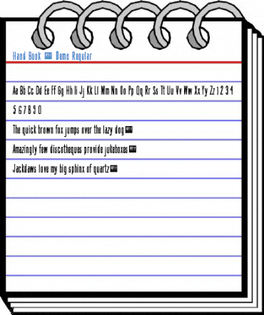 Hand Book - Demo Regular Font