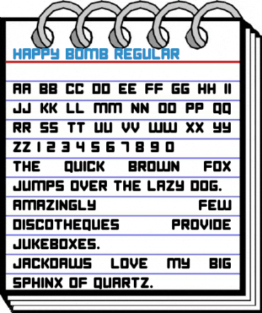 Happy Bomb Regular Font