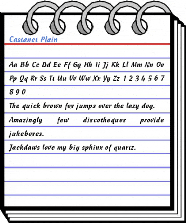 Castanet Font