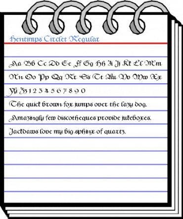 Hentimps Circlet Regular Font