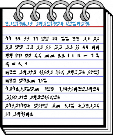 Hieratic Numerals Regular Font