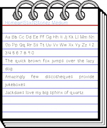 HomegirlStixNStonez Font