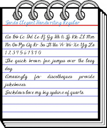 Janda Elegant Handwriting Regular Font