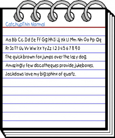 CatchupThin Normal Font