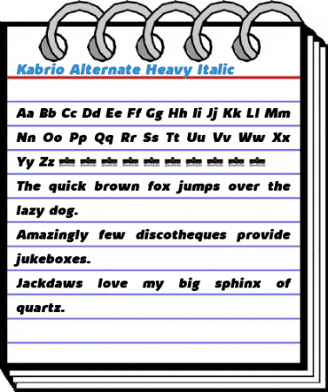 Kabrio Alternate Font