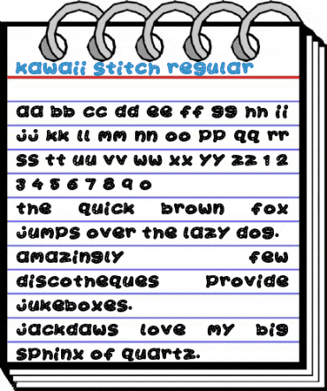 Kawaii Stitch Regular Font