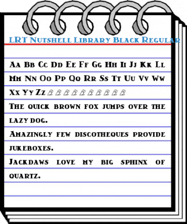 LRT Nutshell Library Black Regular Font