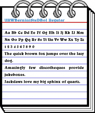 URWBerniniSteDBol Regular Font