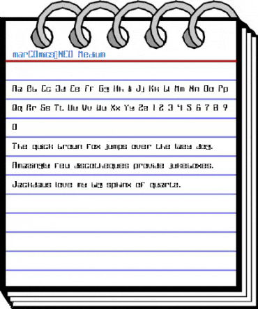 marCOmics_NEO Font