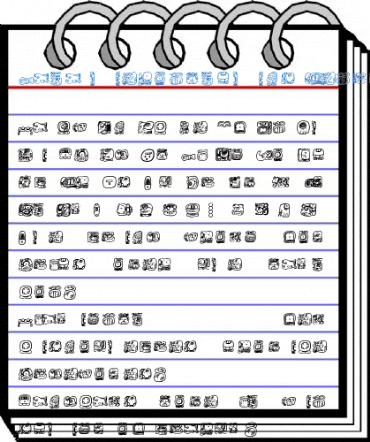 Maya hieroglyphics Font