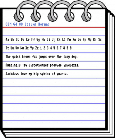 CBM-64 80 Column Font