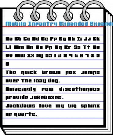 Mobile Infantry Expanded Expanded Font