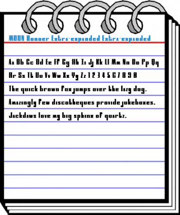 MOON Runner Extra-expanded Extra-expanded Font