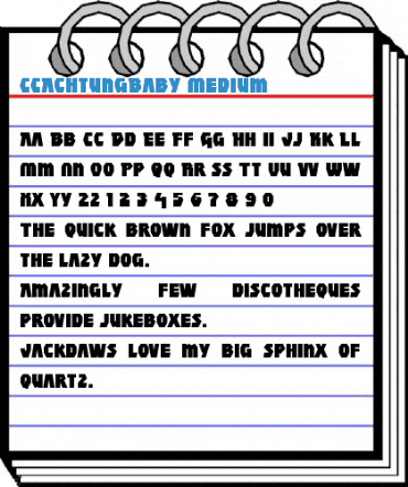 CCAchtungBaby Medium Font