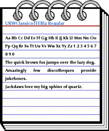 URWClassicoTEEBla Font