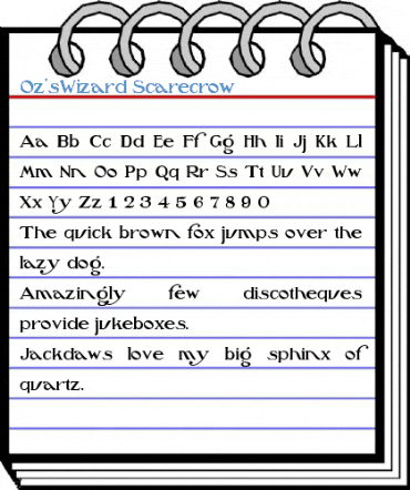 Oz'sWizard Font