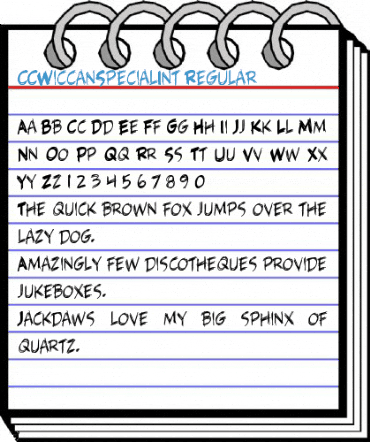 CCWiccanSpecialInt Font