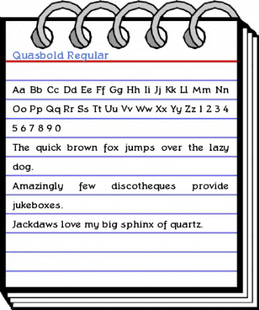 Quasbold Regular Font