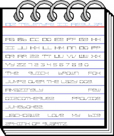 QZ Teletype II Regular Font