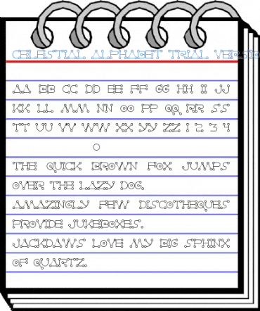 Celestial Alphabet Trial Version Font