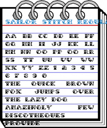 Sailor Stitch Font