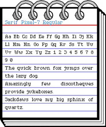 Serif Pixel-7 Font