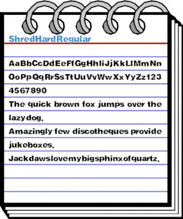 ShredHard Regular Font