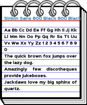 Sinkin Sans 800 Black 800 Black Font