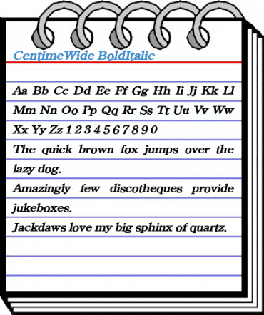 CentimeWide Font