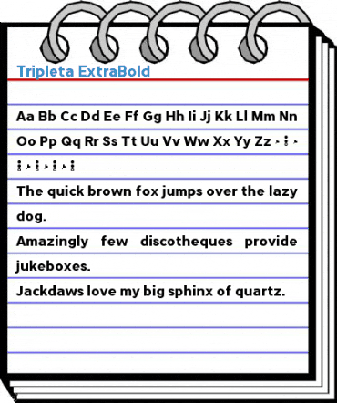 Tripleta ExtraBold Font