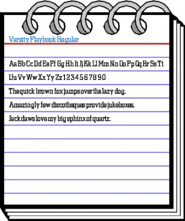 Varsity Playbook Font