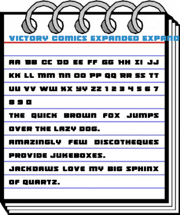 Victory Comics Expanded Expanded Font