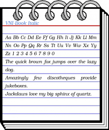 VNI-Book Font