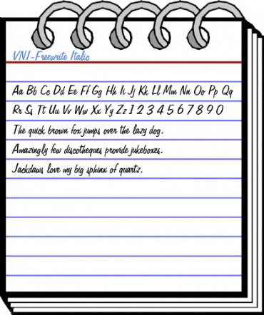 VNI-Freewrite Font