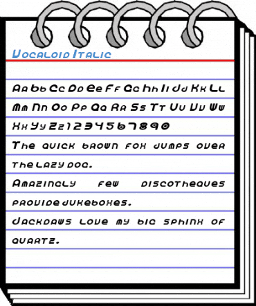 Vocaloid Font