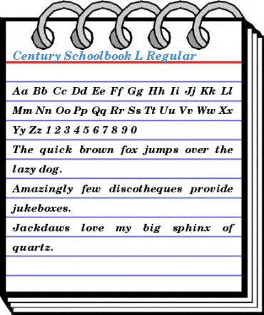 Century Schoolbook L Font