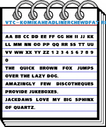 VTC-KomikaHeadLinerChewdFat Regular Font