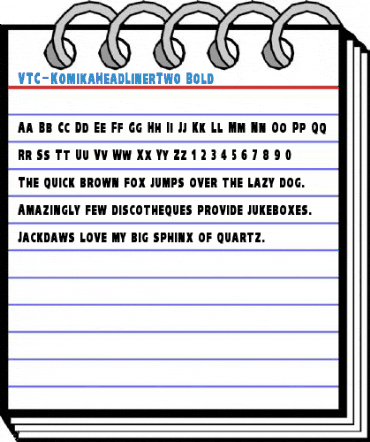 VTC-KomikaHeadLinerTwo Font