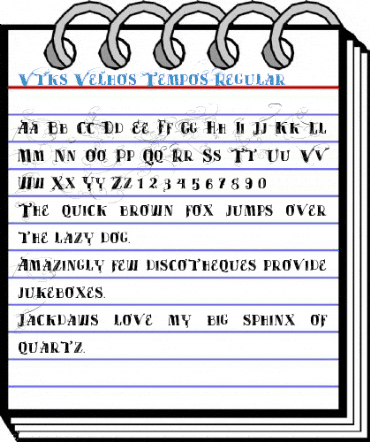 Vtks Velhos Tempos Regular Font