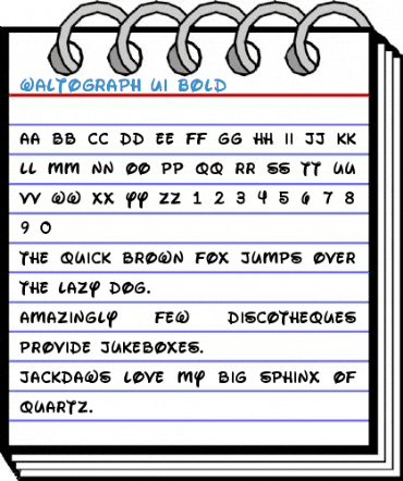 Waltograph UI Bold Font
