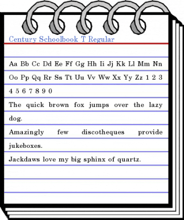 Century Schoolbook T Regular Font
