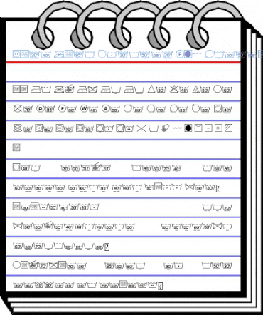 Wash Care Symbols M54 Font