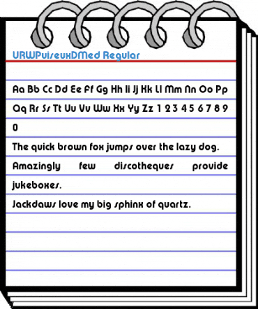 URWPuiseuxDMed Regular Font